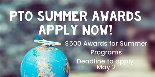  Summer Awards Apply Here!